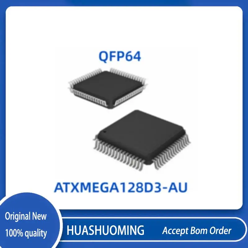 NEW 10Pcs/Lot  ATXMEGA128D3-AU  ATXMEGA128D3    QFP64