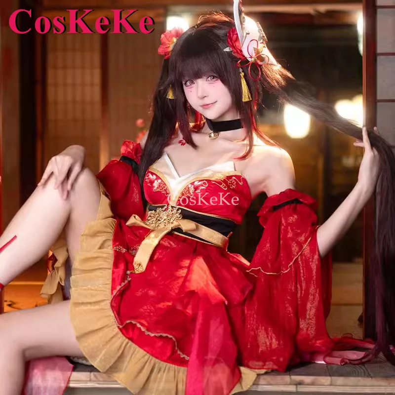 Cosken Sparkle Cosplay Fantasia, Jogo Honkai: Star Rail, ChiYuQingMeng, Vestido doce pele, Festa atividade, Roupa de RPG, S-XL, Novo