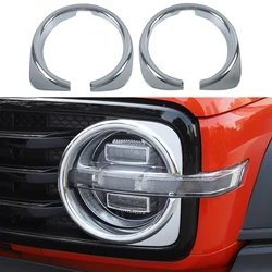 LHD! RHD! For GWM WEY Tank 300 Tank300 2020 2021 2022 2023 2024 Car Accessories ABS Plastic Front Head Light Lamp Cover 2pcs