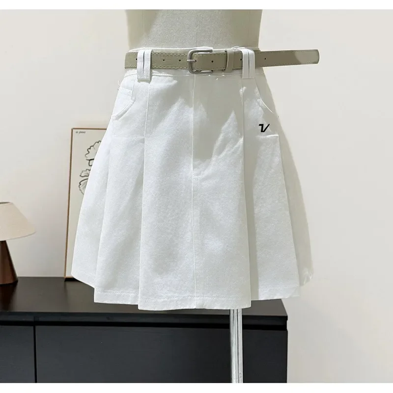 Golf Half Skirt for Women 2026 Golf Autumn New Style, Leg length A-line Umbrella Skirt, Hundred fold Short Skirt Pants