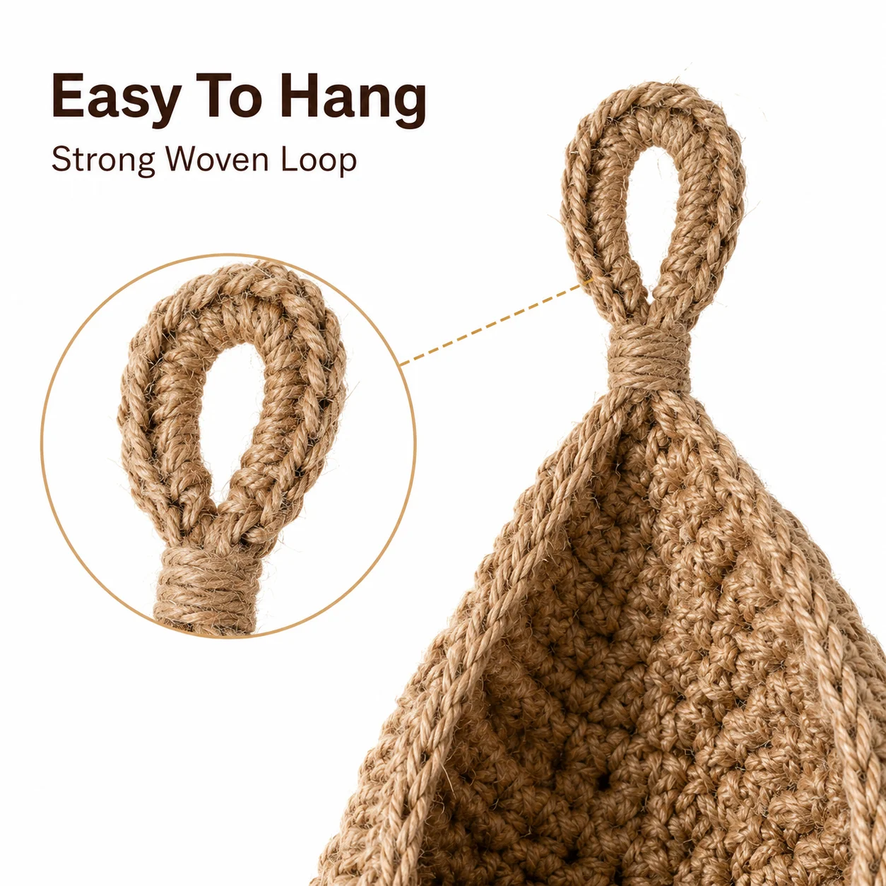 Teardrop Woven Hanging Fruit Basket Wall Mounted Rope Storage Bag Garlic Onion Holder Vegetable Organizer Boho Kitchen Decor view 5