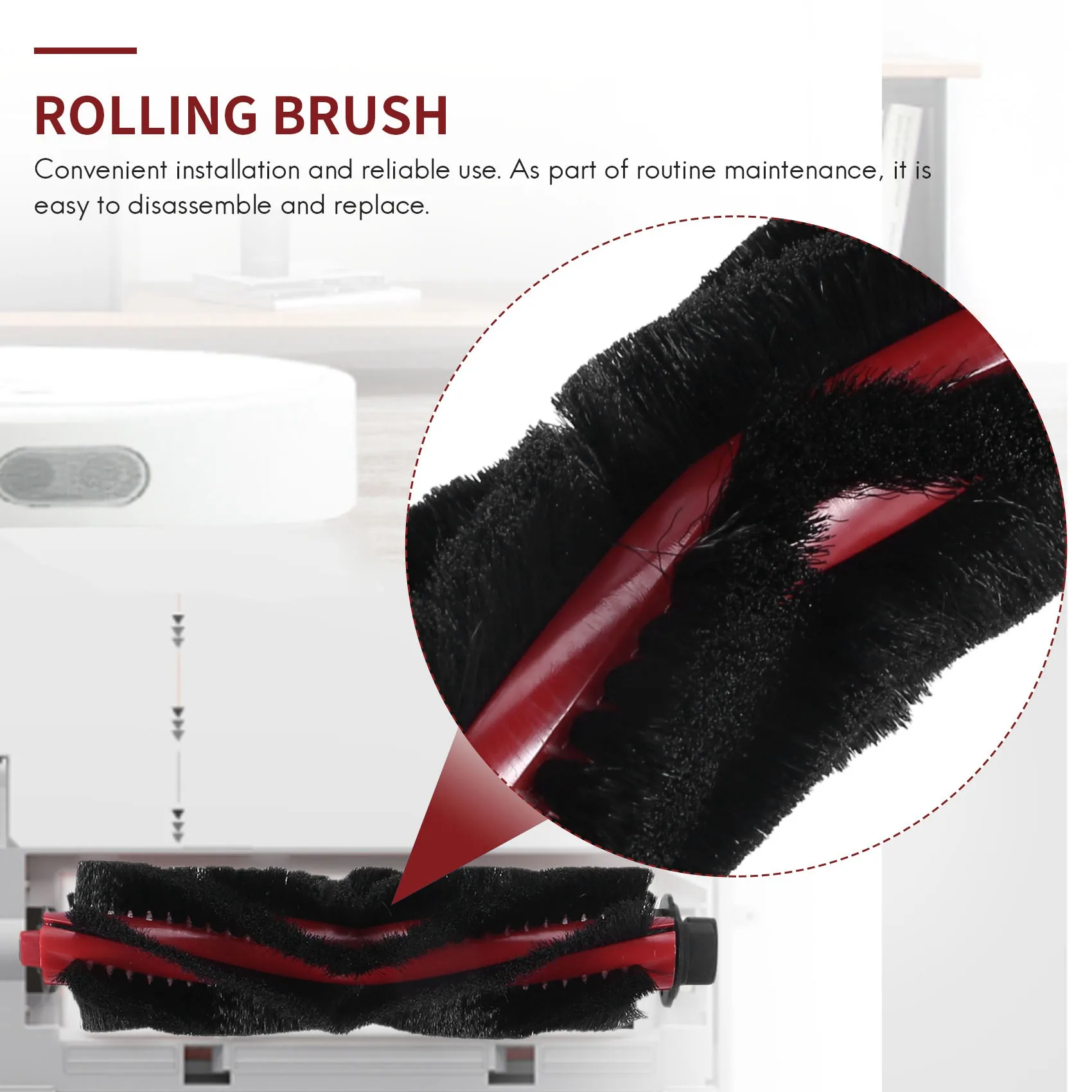 

【Must-Haves】Main Brush/HEPA Filters/Mop Cloth For Lefant M501-A/T700/U180/M571 Robot Vacuum Cleaner Parts Replacement Accessorie