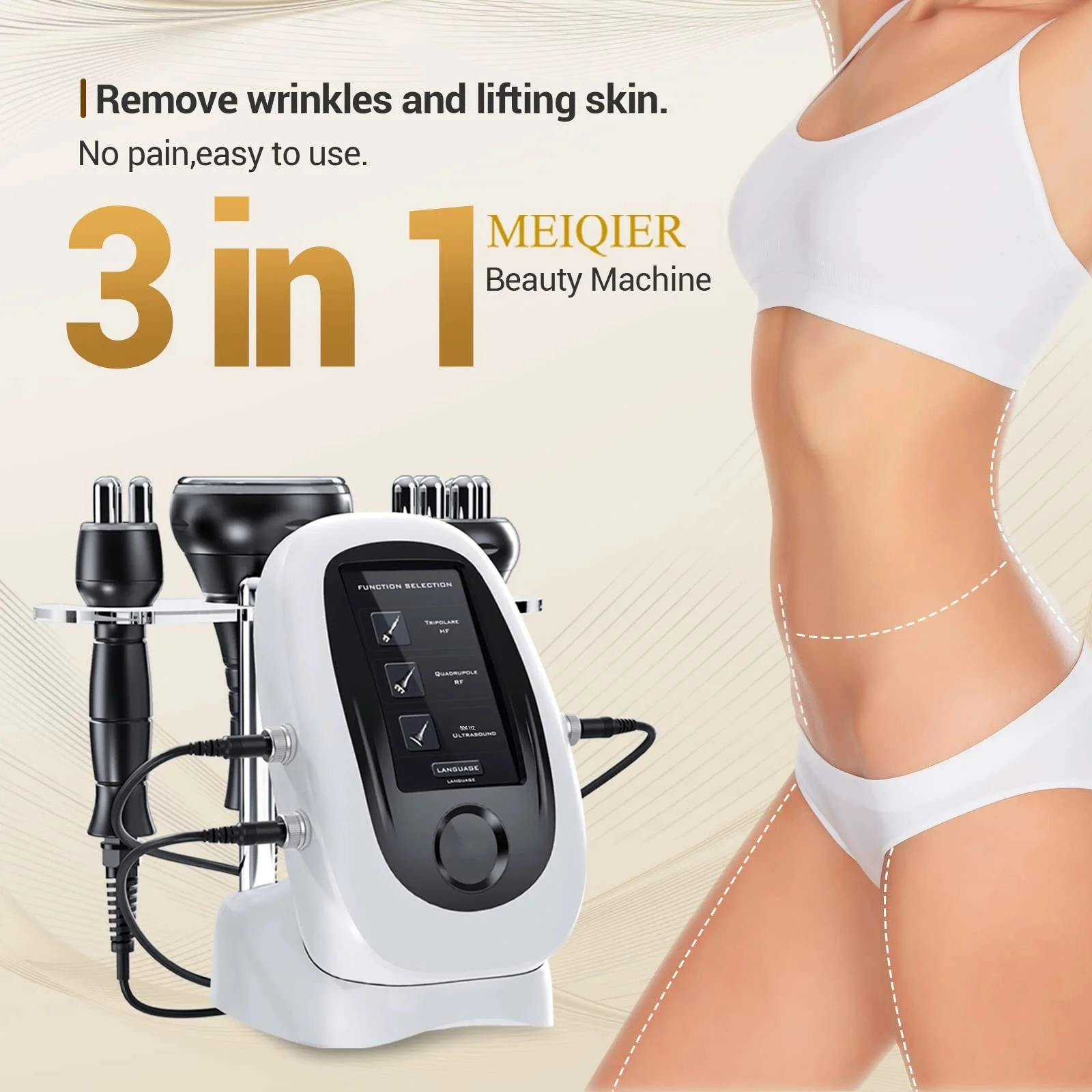 

3-in-1 80K Slimming Device, RF Body-Shaping Massage Beauty Instrument
