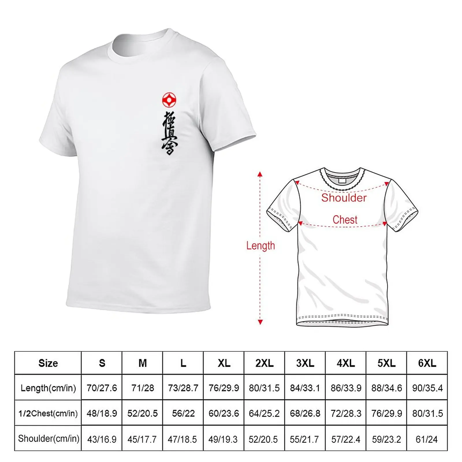 New Kyokushin Karate Symbol Sensei Training at the Dojo T-Shirt Blouse tees big and tall t shirts for men