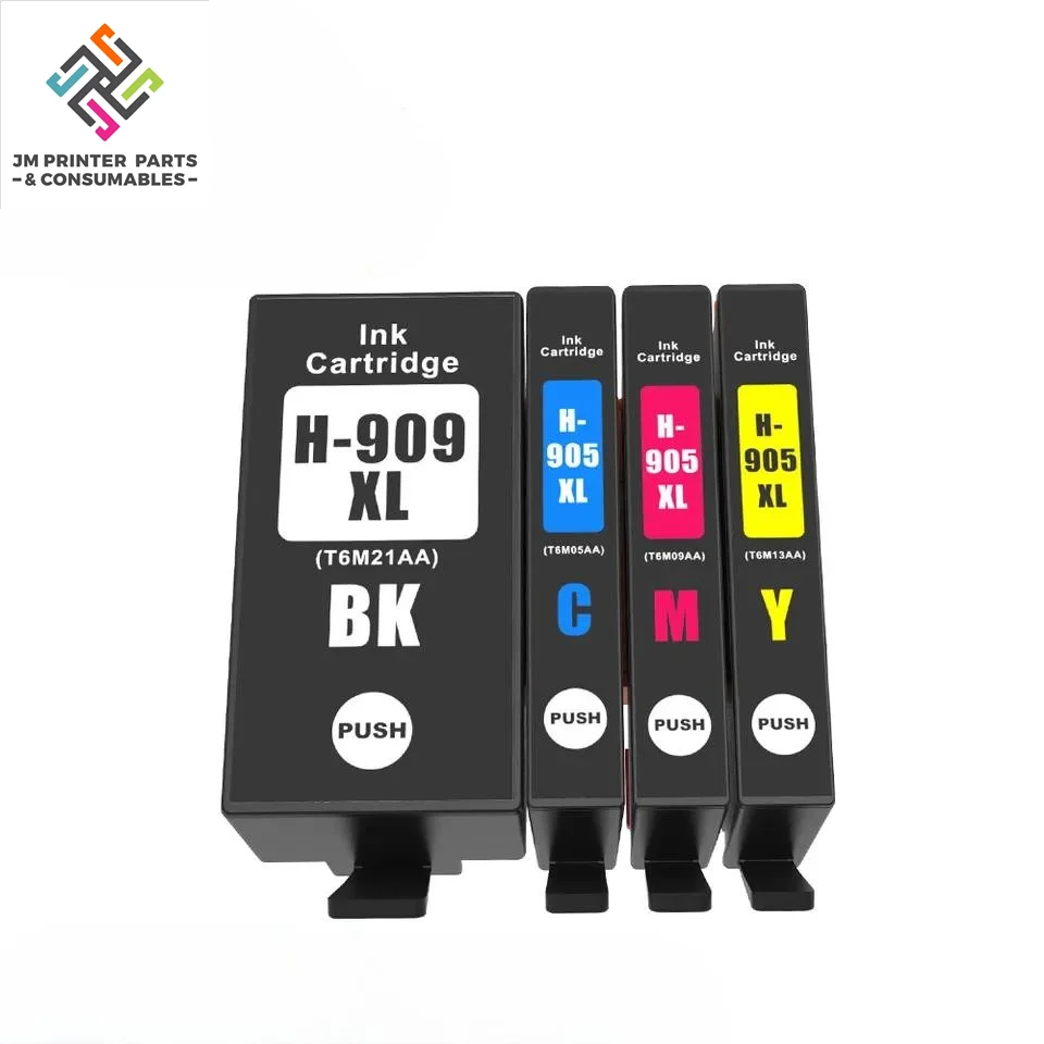 

905 905XL 909 909XL Цветной совместимый картридж премиум-класса для принтера HP Officejet Pro 6960 6970