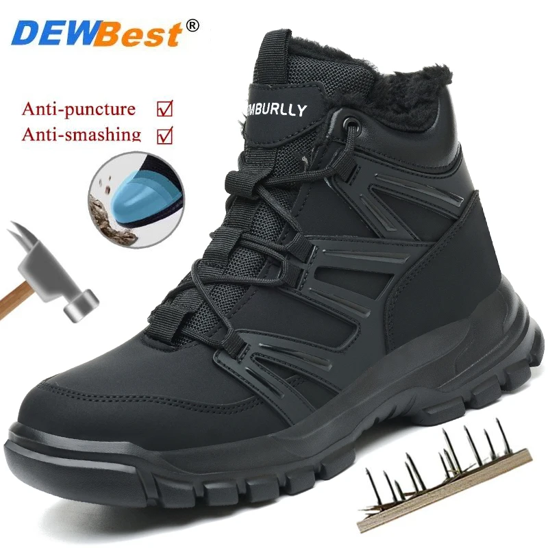 

Men's 4.0 European standard Kevlar midsole anti-smash and anti-puncture safety shoes lightweight and comfortable work shoes