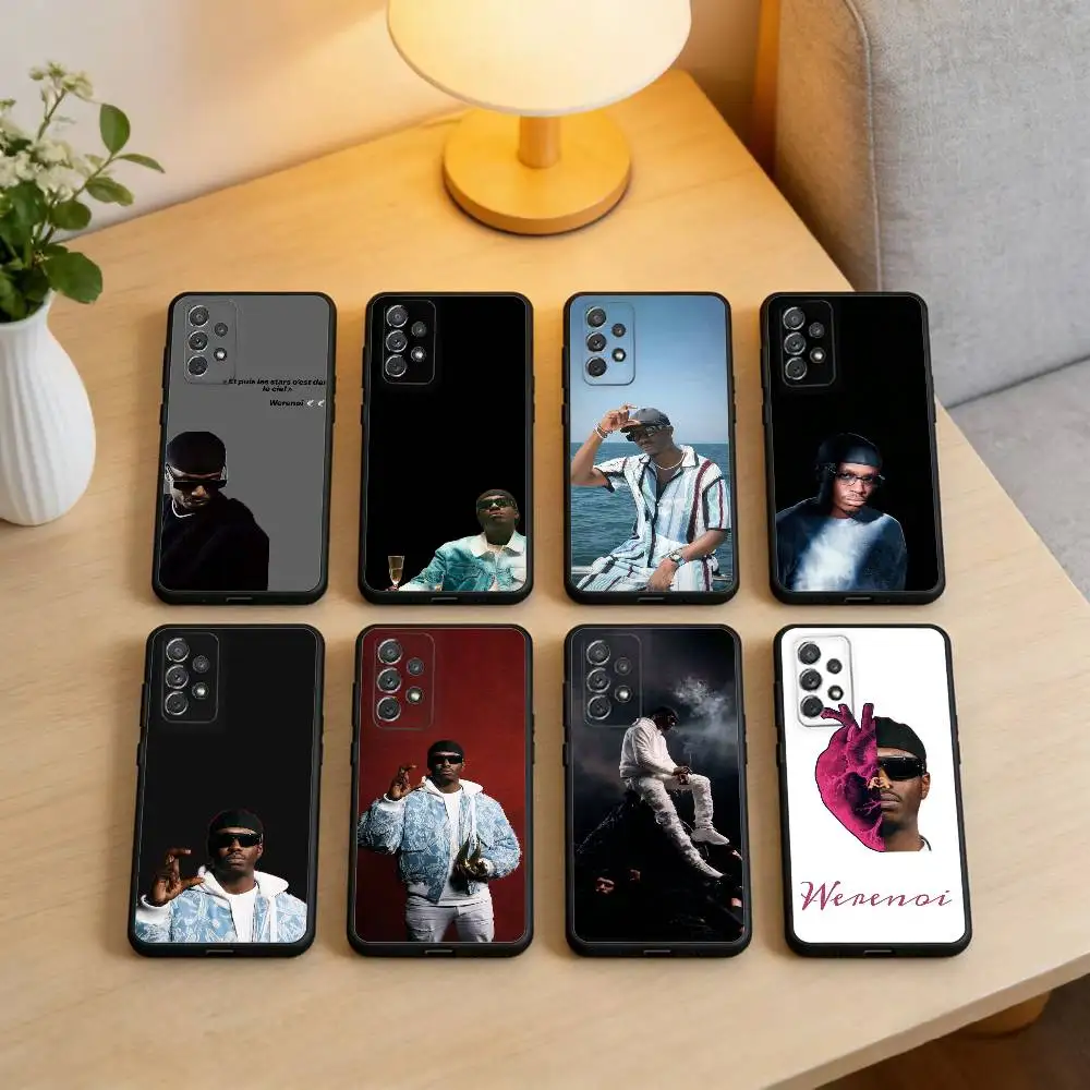 

Werenoi D-DiamantS N-NoirS Phone Case For Samsung Galaxy A73,A72,A71,A70,A53,A52,A51,Soft Silicone Black Cover