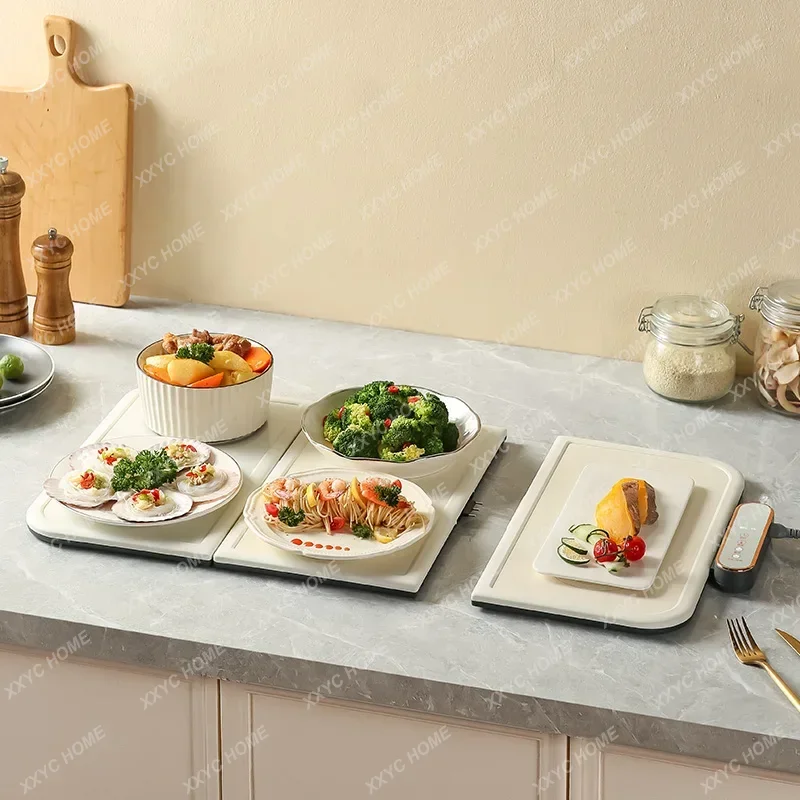 

NNFolding Hot Cutting Board Insulation Board Household Heating Multifunctional Adjustable Electric Heating Meal Artifact Dining