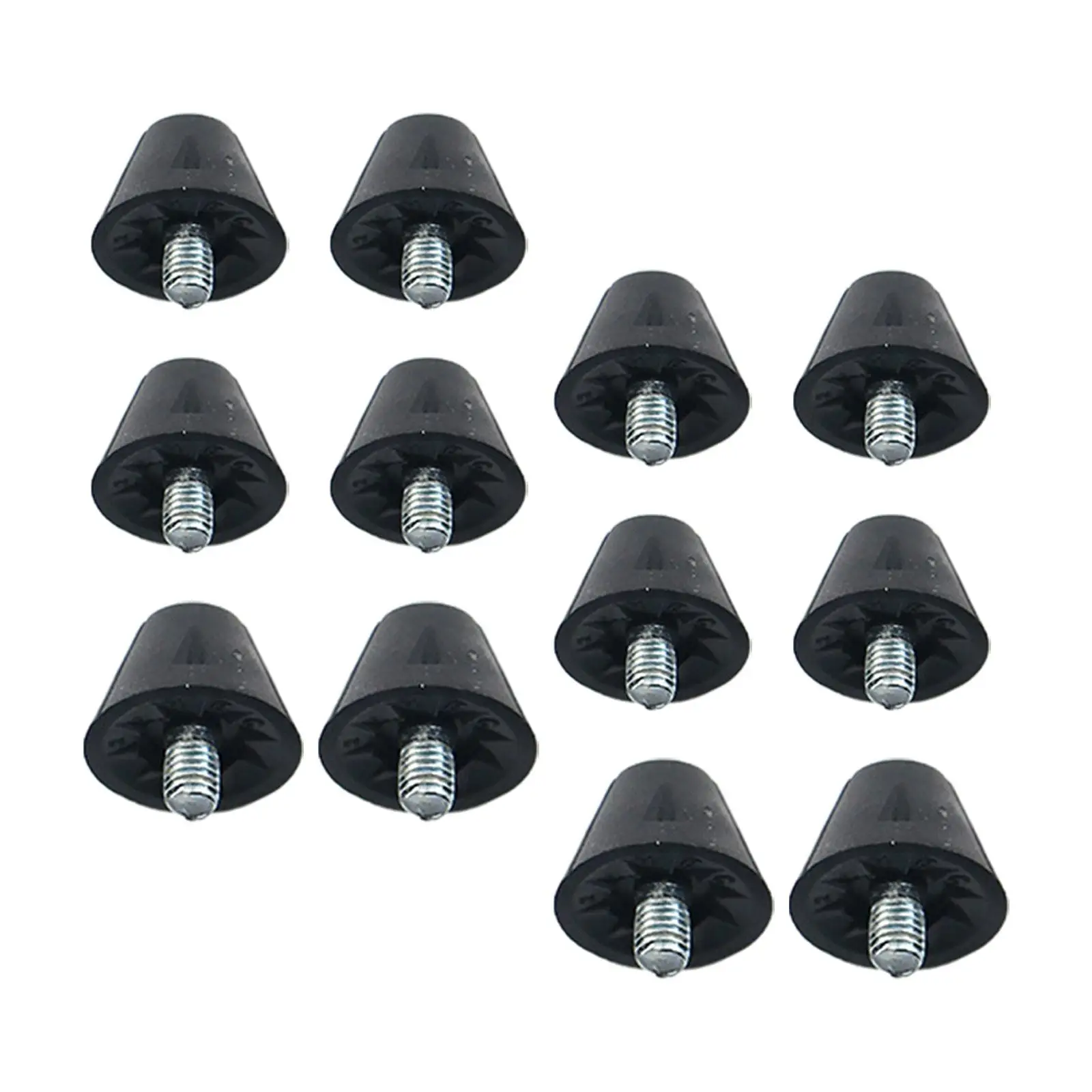 12x calcio Boot Studs vite filettata portatile 5mm Dia punte di ricambio per allenamento di scarpe da ginnastica atletiche per sport all'aria aperta al coperto