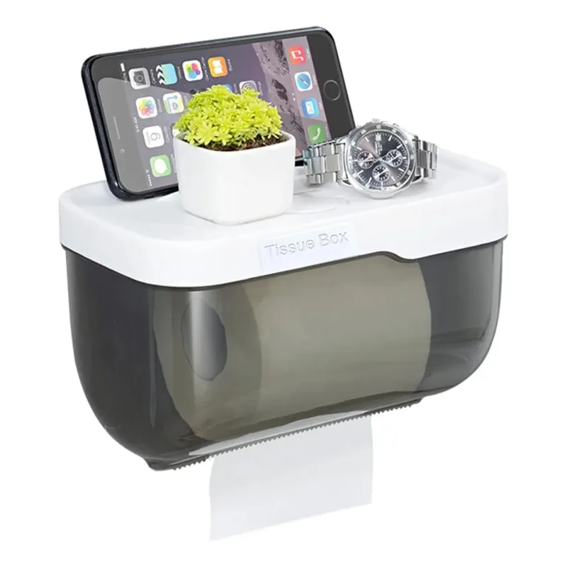 1 boîte de mouchoirs en papier sans perforations, distributeur de serviettes de bain, design compact et élégant