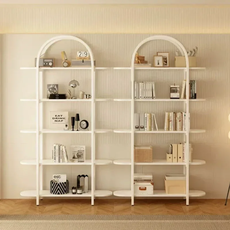 Nordic Bookcases Display Storage Shelves Minimalist Living Room Bookshelf White Organizer Estante Para Livros Room Furniture