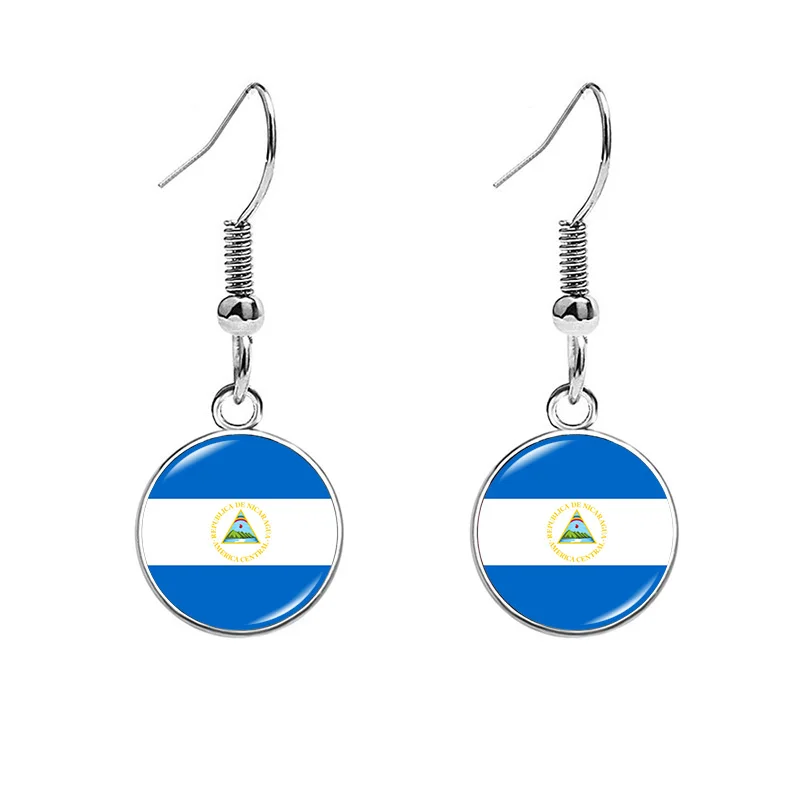 South and North America Flag Earrings Salvador Honduras Philippines Guatemala Nicaragua Bolivia Cuba Mexico Peru Colombia Gifts