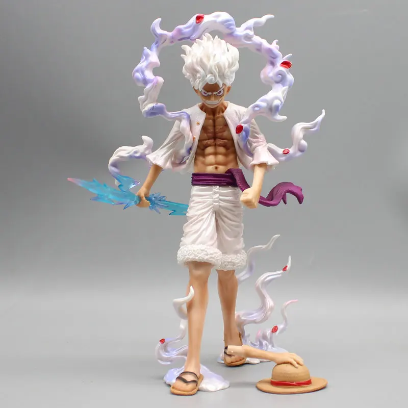 

23.5cm One Piece Nica Luffy Figure Tightly Grasp The Lightning Gear Fifth Action Figurine Model Doll Model Anime Statue Toy Gift