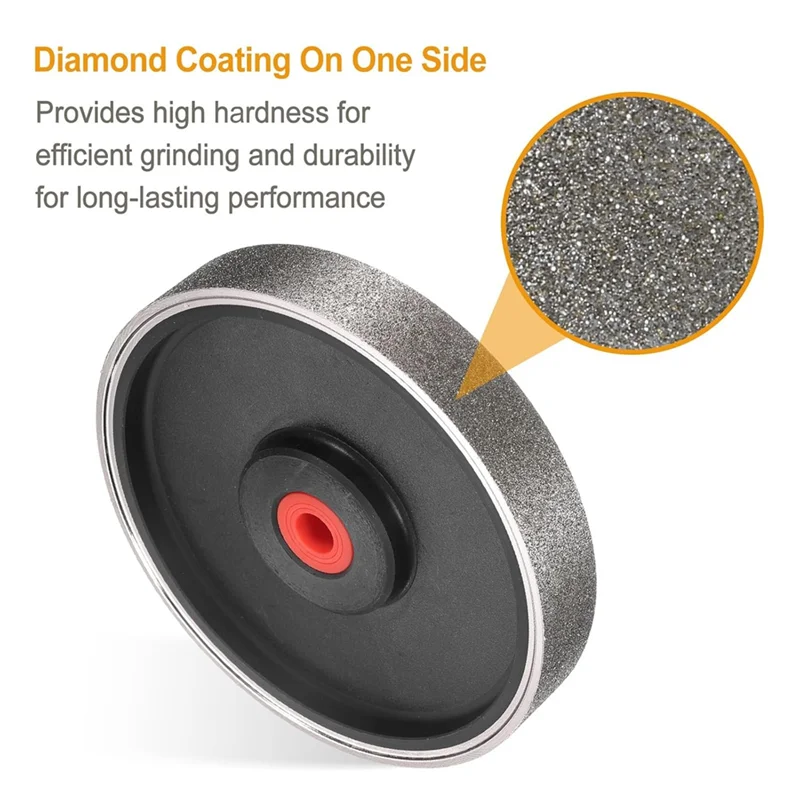 

A02M-Jewelry Craft Diamond Lapidary Wheel - Grinding Tool For Gem, Glass, Ceramics, And Crystal With Reducers