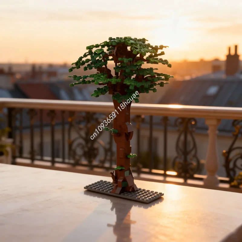 247 قطعة MOC شجرة البلوط المشتركة Quercus Robur Cityed نموذج هدية الكريسماس اللبنات العمارة لتقوم بها بنفسك لعبة إبداعية فكرة الطوب #1