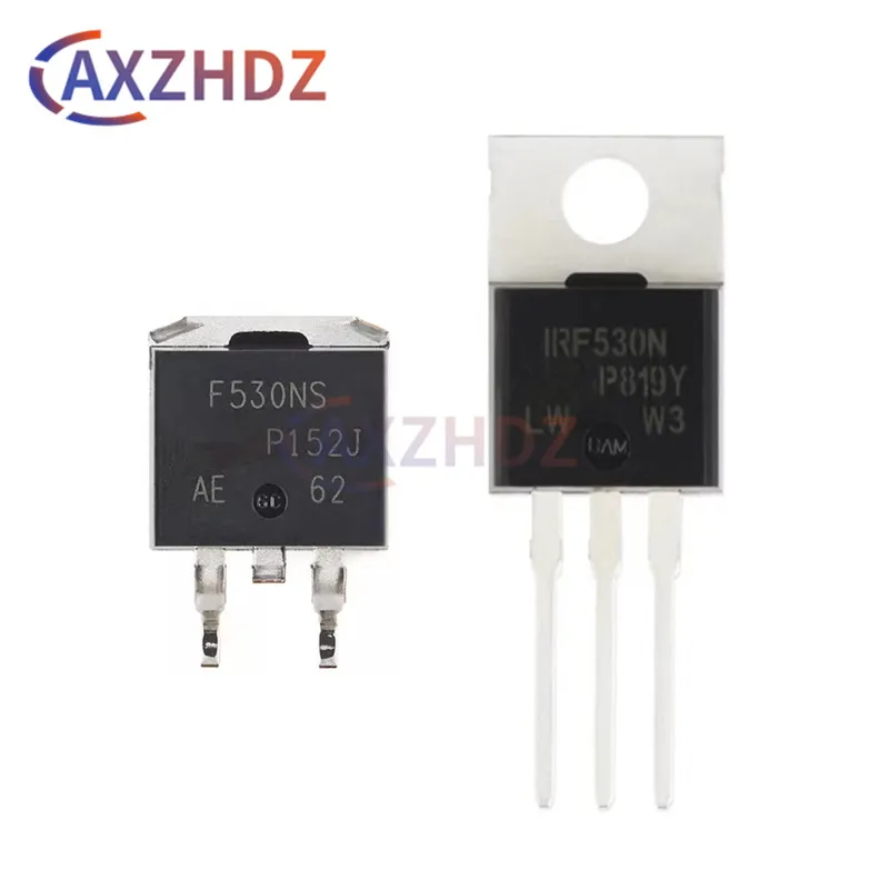 10PCS SMD DIP TO-263 TO220 IRF530NPBF IRF530NSTRLPBF D2PAK 17A 100V 70W N-channel MOSFET Transistor