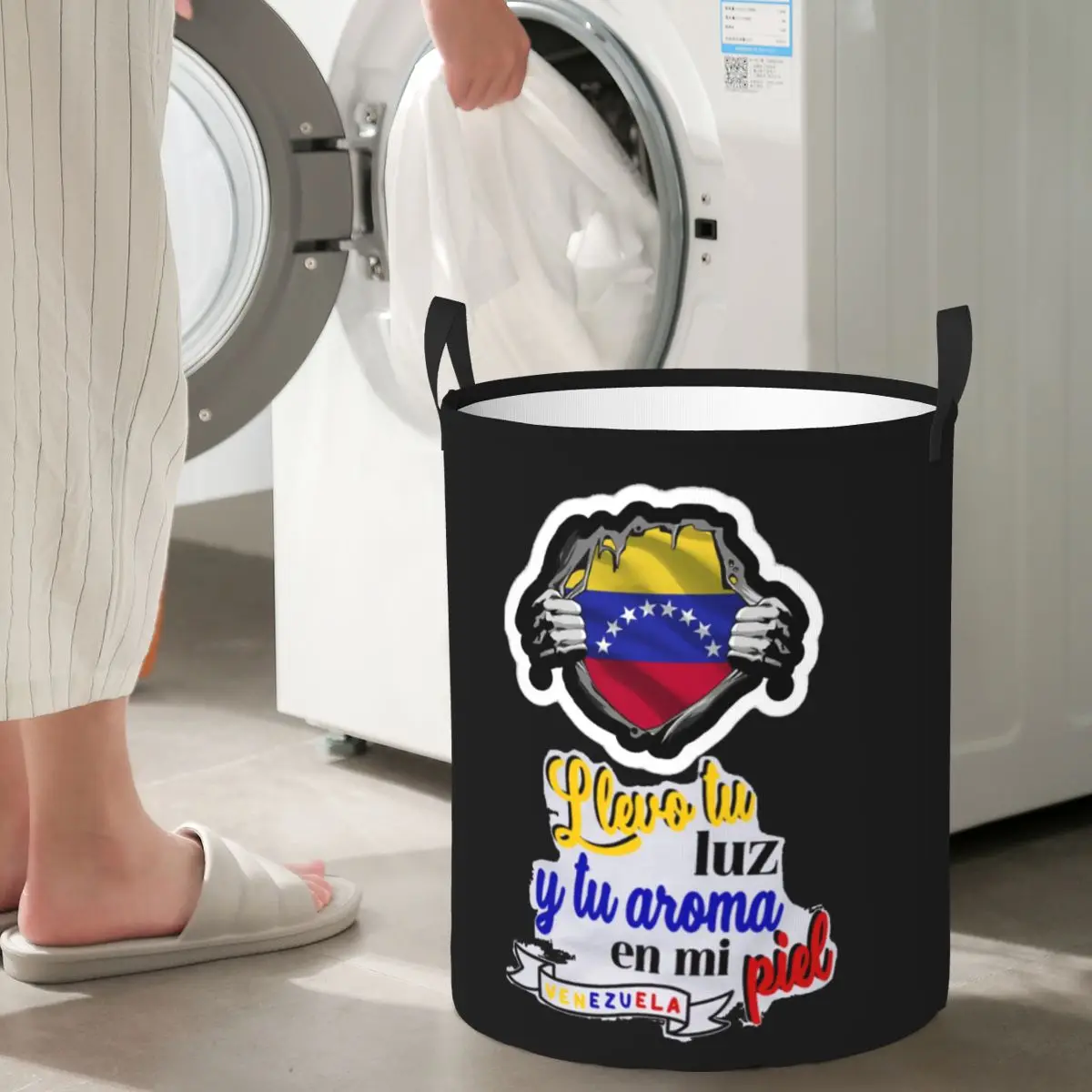 

Складная корзина для белья Arepas Venezuela, большая детская корзина для стирки, домашний органайзер