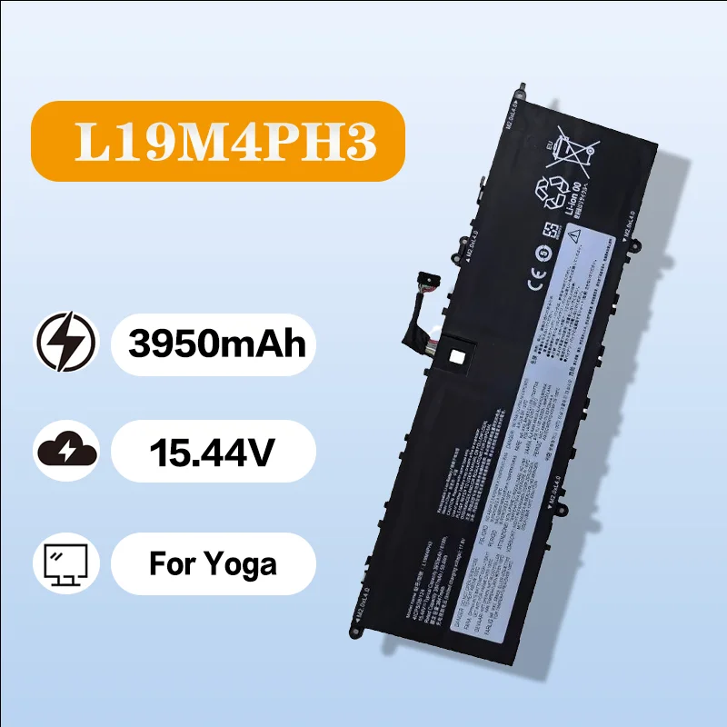 

L19M4PH3 L19C4PH3 Аккумулятор для Yoga Slim 7 Pro-14ACH5 14IHU5 Высокая емкость, долговечная замена