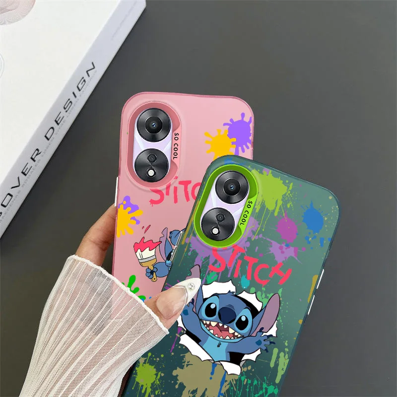 Graffiti Stitch Disney For OPPO Realme 5 8 10 11 i Pro C 2 15 20 21 31 33 35 53 55 9i Colorful Phone Case Funda Silicone Cover