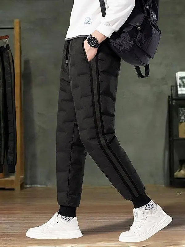 

Northern Winter Du down Men's down Pants Couple's Matching Large Size Outdoor Cold Resistant Cuffed Warm Youth Faion