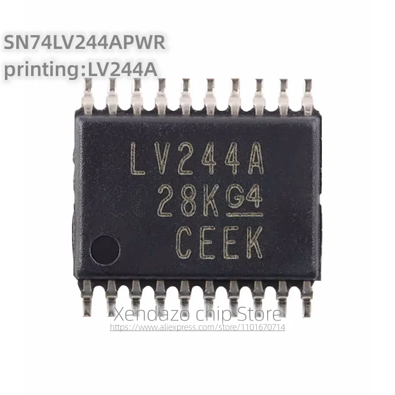 10pcs/lot SN74LV244APWR printing LV244A TSSOP-20 package Original genuine Eight channel buffer/driver chip