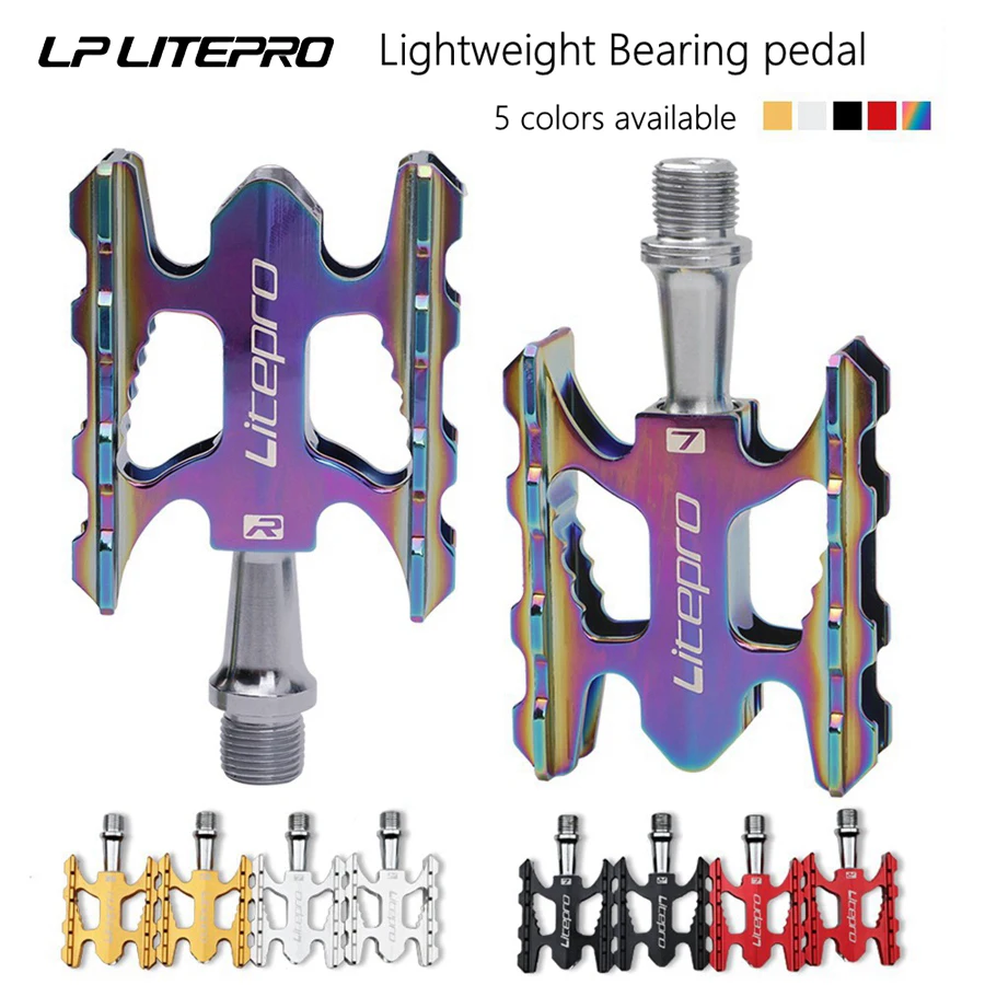 Litepro K3 Folding Bike Pedal Sealed Bearing For Brompton Fnhon Aluminum Alloy Non-slip MTB Road BMX Universal Bicycle Pedals