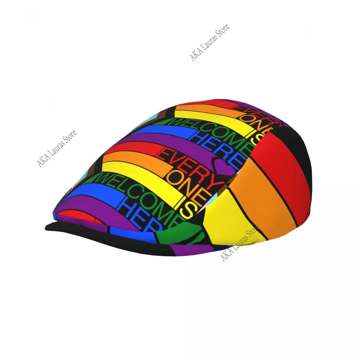 Newsboy Cap Peaky Octagonal Hat Vintage Casual Cap Pride Flag Rainbow Berets Visor Gatsby Flat Ivy Hat