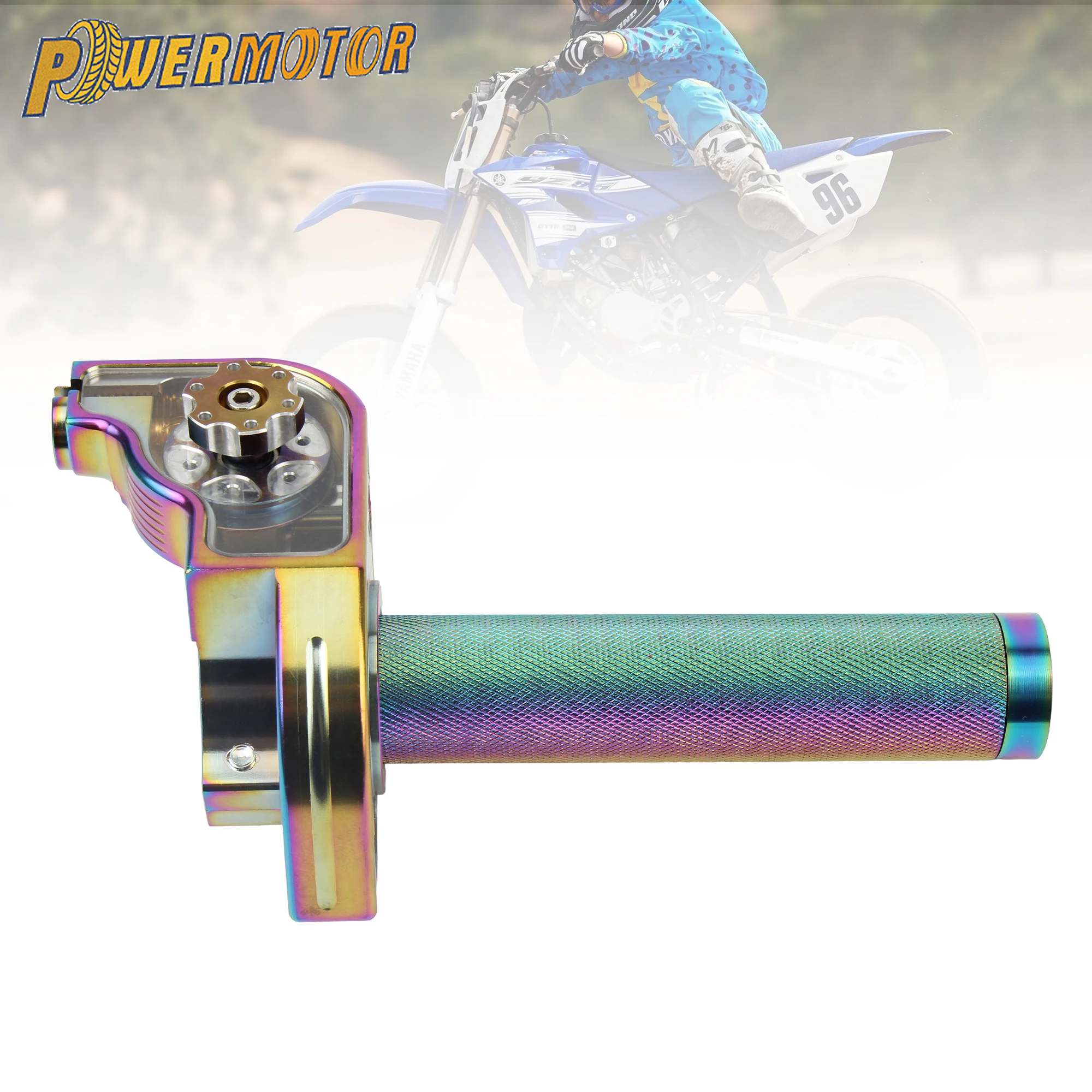 

7/8" 22mm Universal Motorcycle Throttle Twist Grips CNC Aluminum Accessories For Enduro Motocross Moped Scooter Pit Dirt Bike