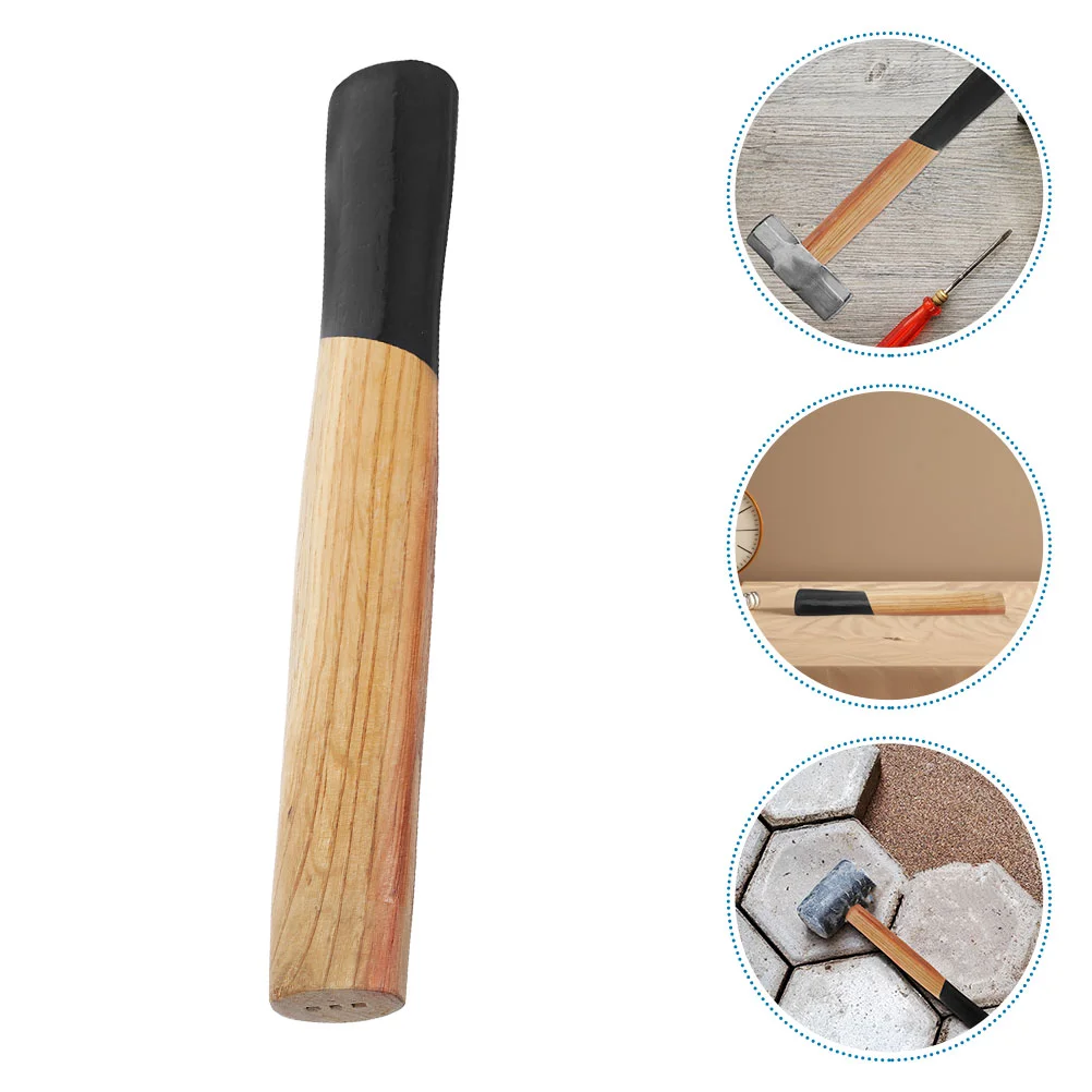 

Wooden Hammer Handle Replacement for Masonry Tools Sturdy Non Grip Compatible Square Iron Hammers Axe Handles Outdoor
