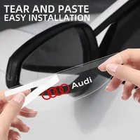 Car Side Rear View Mirror Rain Eyebrow Visor Look Rain Proof Decoration For Audi A8 A5 A6 C5 C6 C7 A7 A1 A3 A4 B5 B6 Q3 Q5 Q7 TT