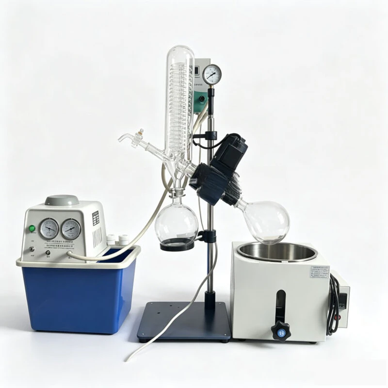 20L Electric Mini Explosion-Proof High Borosilicate Glass Laboratory Rotary Evaporator With Pump Chiller