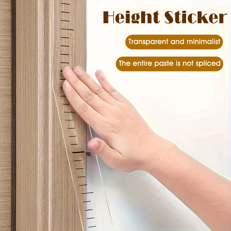 

2Meter Transparent Height Sticker Household Waterproof Measuring Ruler Self-Adhesive Children's Height Measurement Stickers