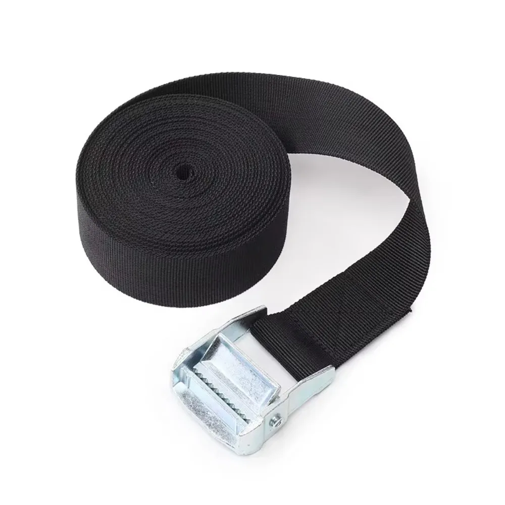 1M Tie Down Cargo Straps With Metal Buckle For Car Motorcycle Bike Luggage Strong Binding Belt Accessories