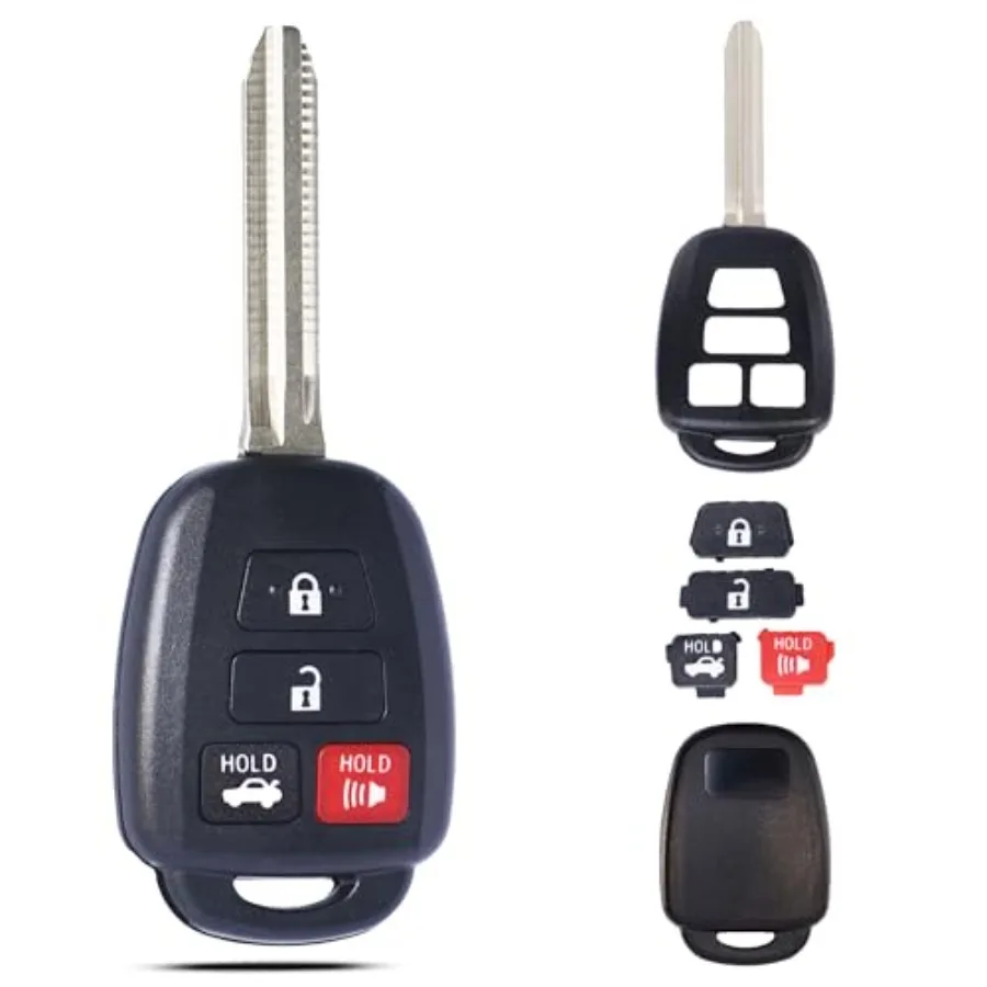

Key Fob Shell Case Replacement Fits for Toyota Camry Corolla RAV4 Highlander Tacoma Yaris Scion 2012 2013 2014 2015 2016 2017 2