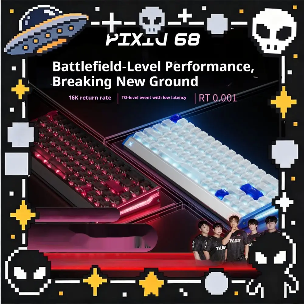 CHERRY PIXIU68 Magnetic Switch Keyboard Aluminum Alloy 0.06ms SOCD Dual Core Web Driver 16K Return Rate Gaming W ired Keyboard