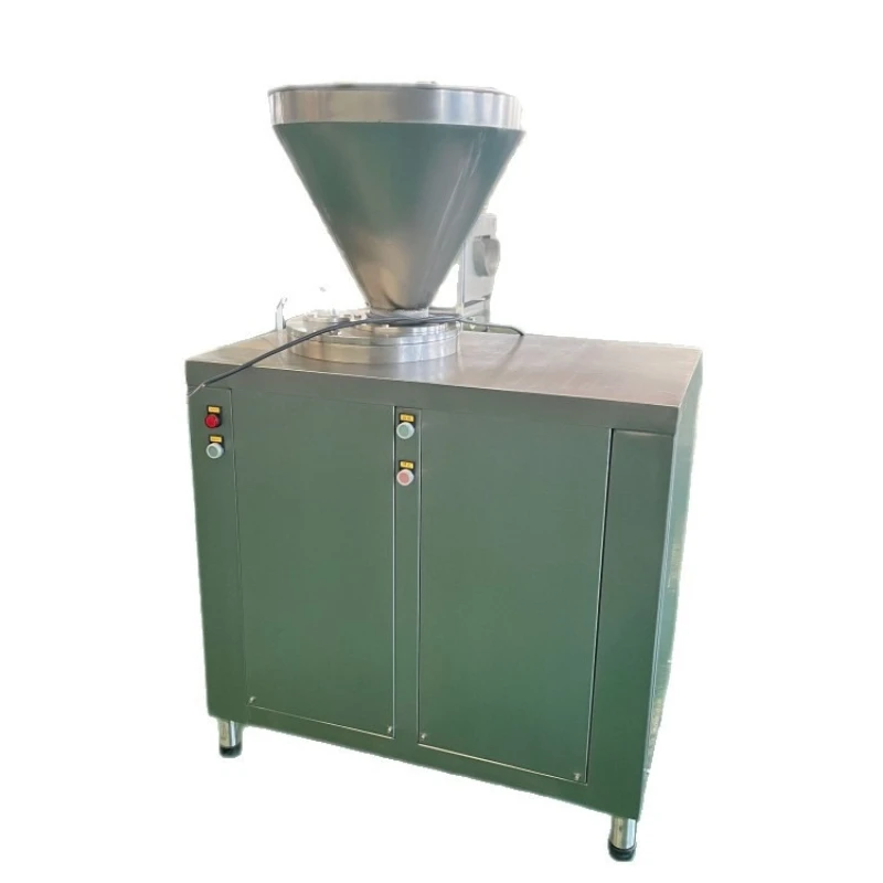 Commercial sausage making equipment, essential for meat processing, fast filling saves time and effort