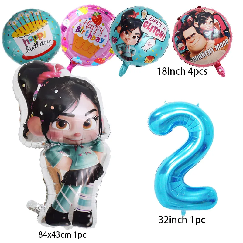 Wreck-it Ralph Vanellope balloon Birthday Party Supplies Decor Balloon Baby Shower