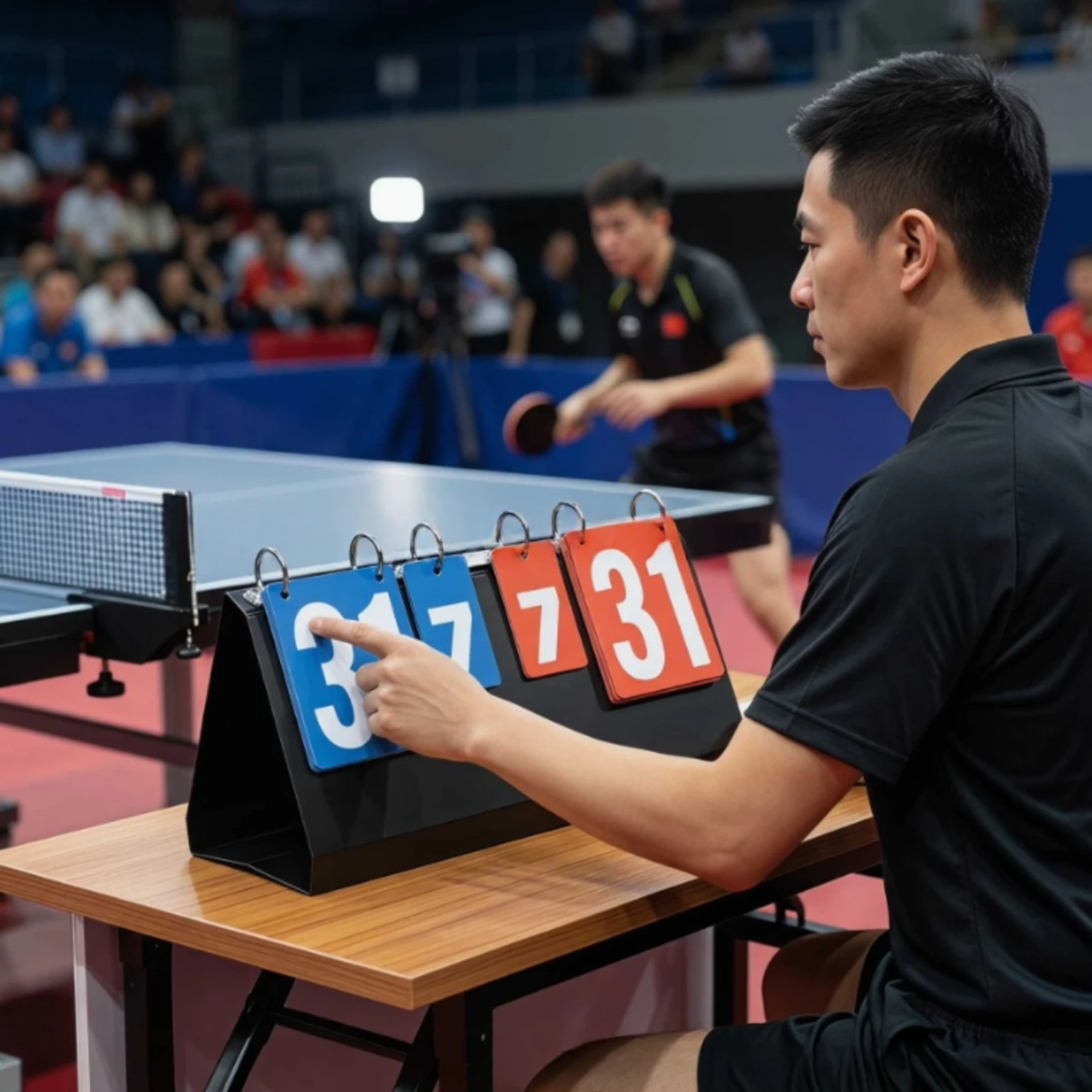 Portable Flip Scoreboard Multi-Sport Flip Scoreboard Table Tennis Score Board Easy to Read Game Counter Double-Sided Numbers