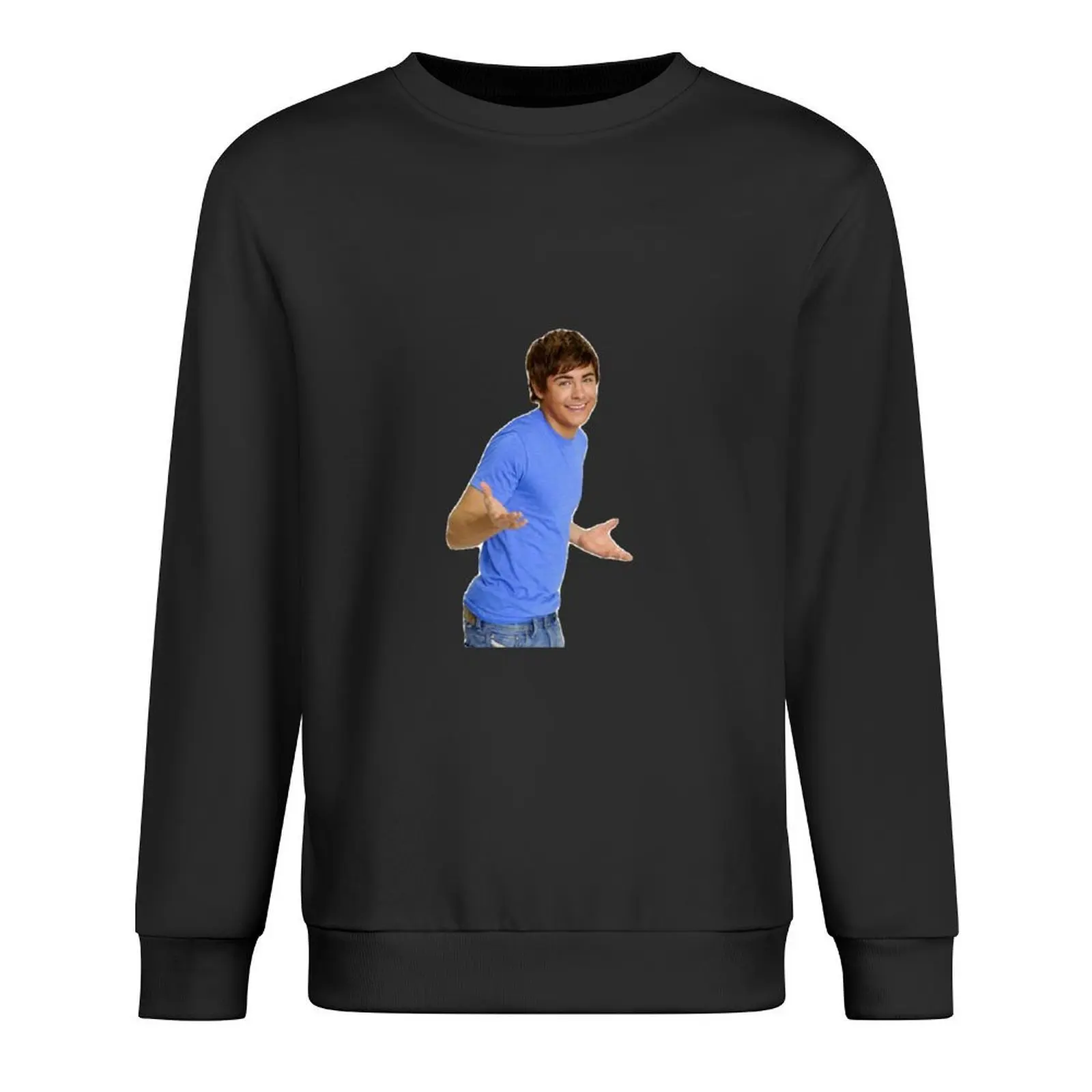 

zac efron - troy bolton - shrug meme - 1 Pullover autumn clothes men wear sweatshirt for men