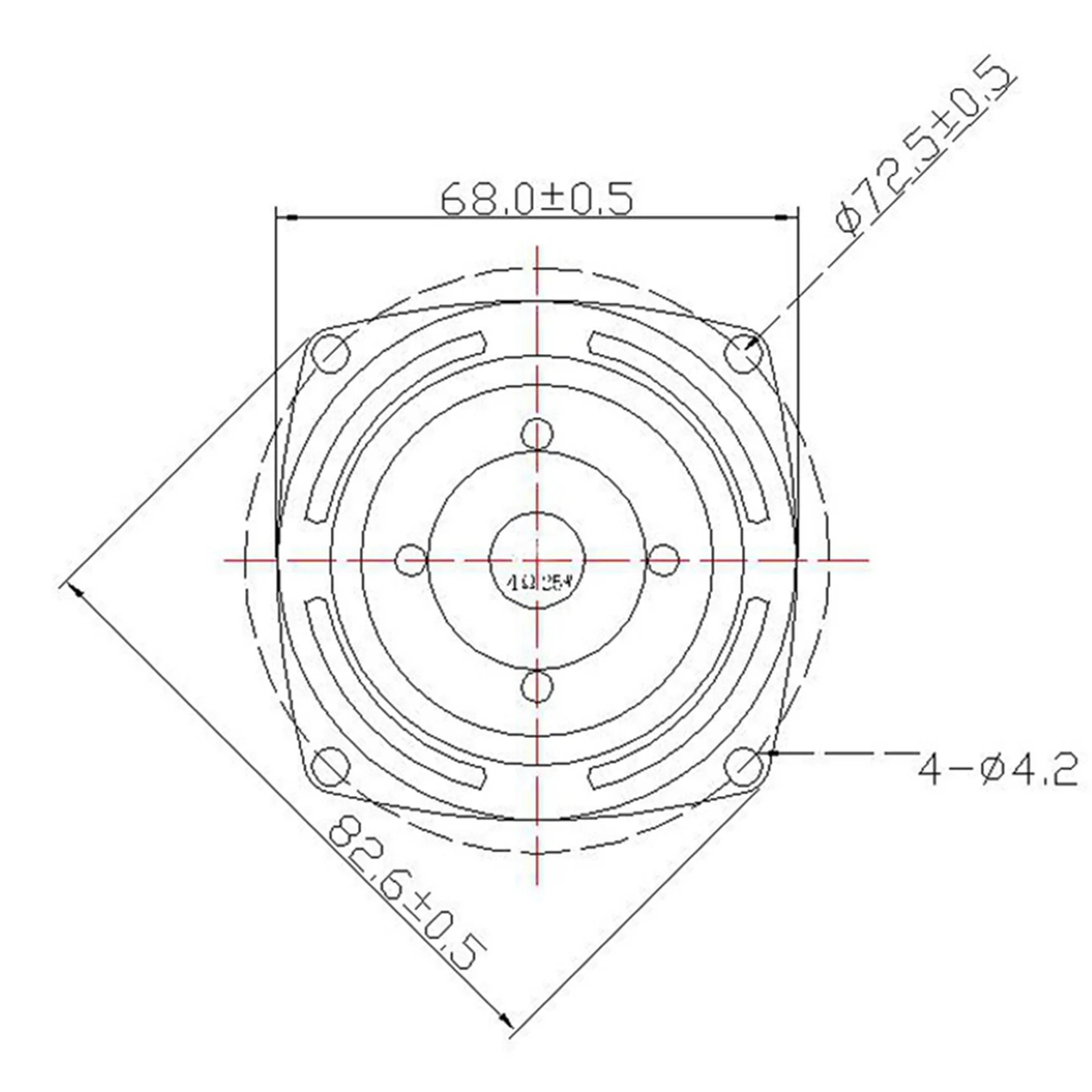 A73T Audio Speaker 25W 66Mm Full Frequency Multimedia Loudspeaker DIY Sound Mini Speaker with Mounting Hole for Home Theater