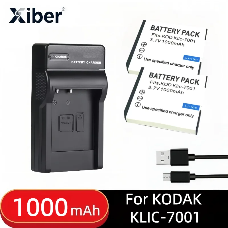 

Xiber KLIC-7001 K7001 KLIC7001 Battery charger for KODAK M341M340M320M1073 V550 V570 V610 V705 M753 M763 M853 M863M893M1063M1013