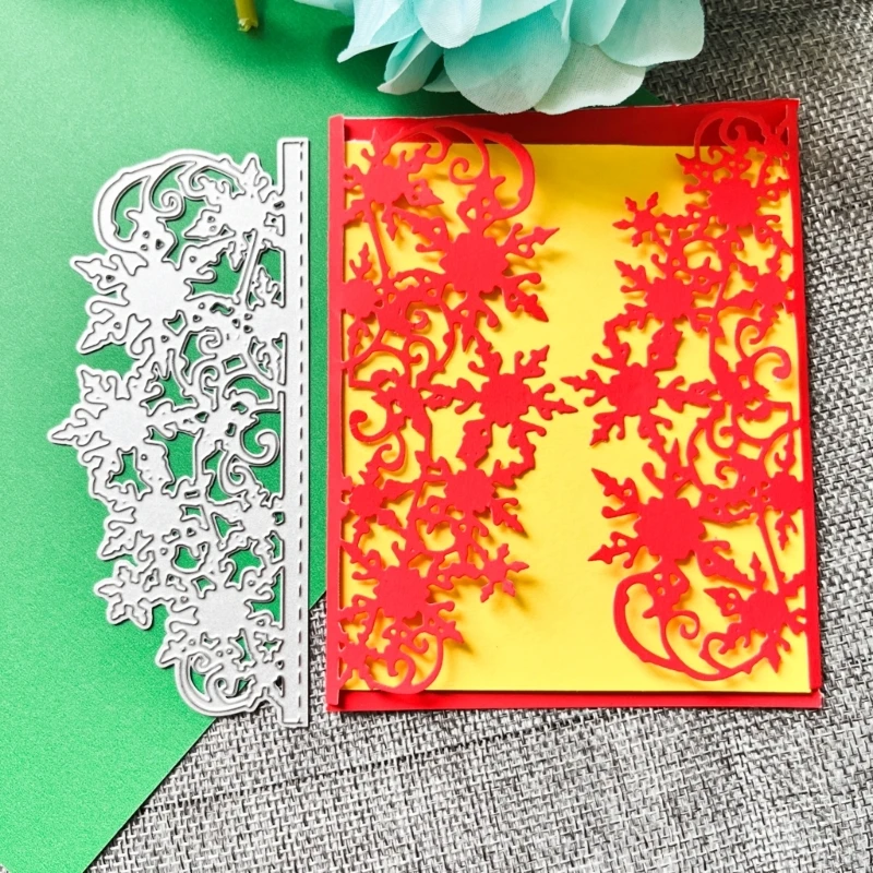 Metal Die Cuts Christmas Snowflake Cutting Dies Stencils DIY Cutting Template for Scrapbook Album Paper Card Embossing