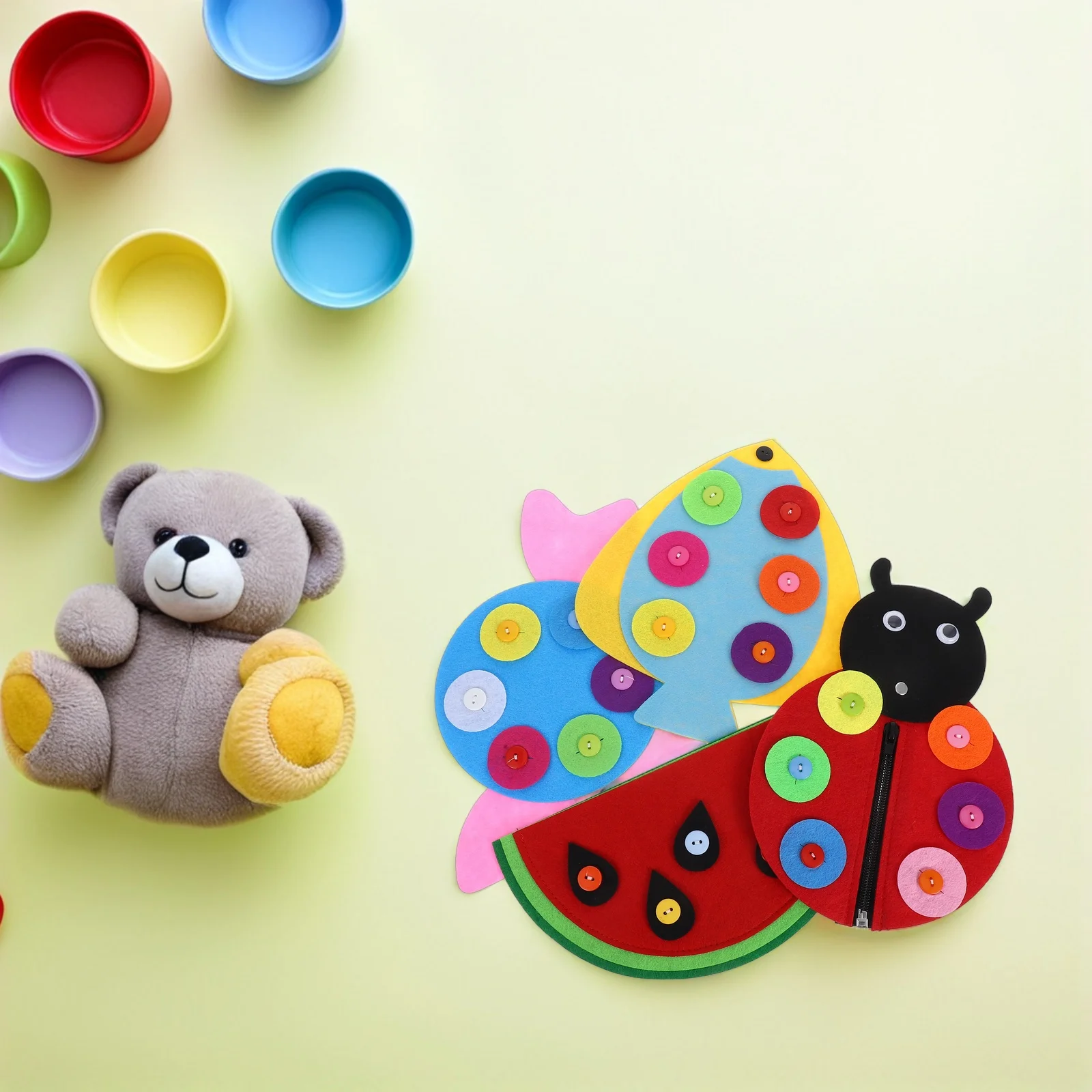 4 قطعة مونتيسوري التعليمية زر سستة مجلس طفل أداة التعلم للمهارات الحركية الدقيقة مرحلة ما قبل المدرسة الفصول الدراسية المنزل استخدام مشغول