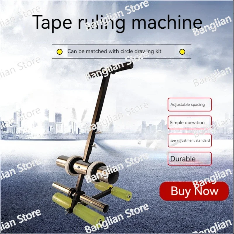 Parking Space Tape Marking Machine Road Line Marking Drawing Machine School Basketball Court Business District Tape Sticking