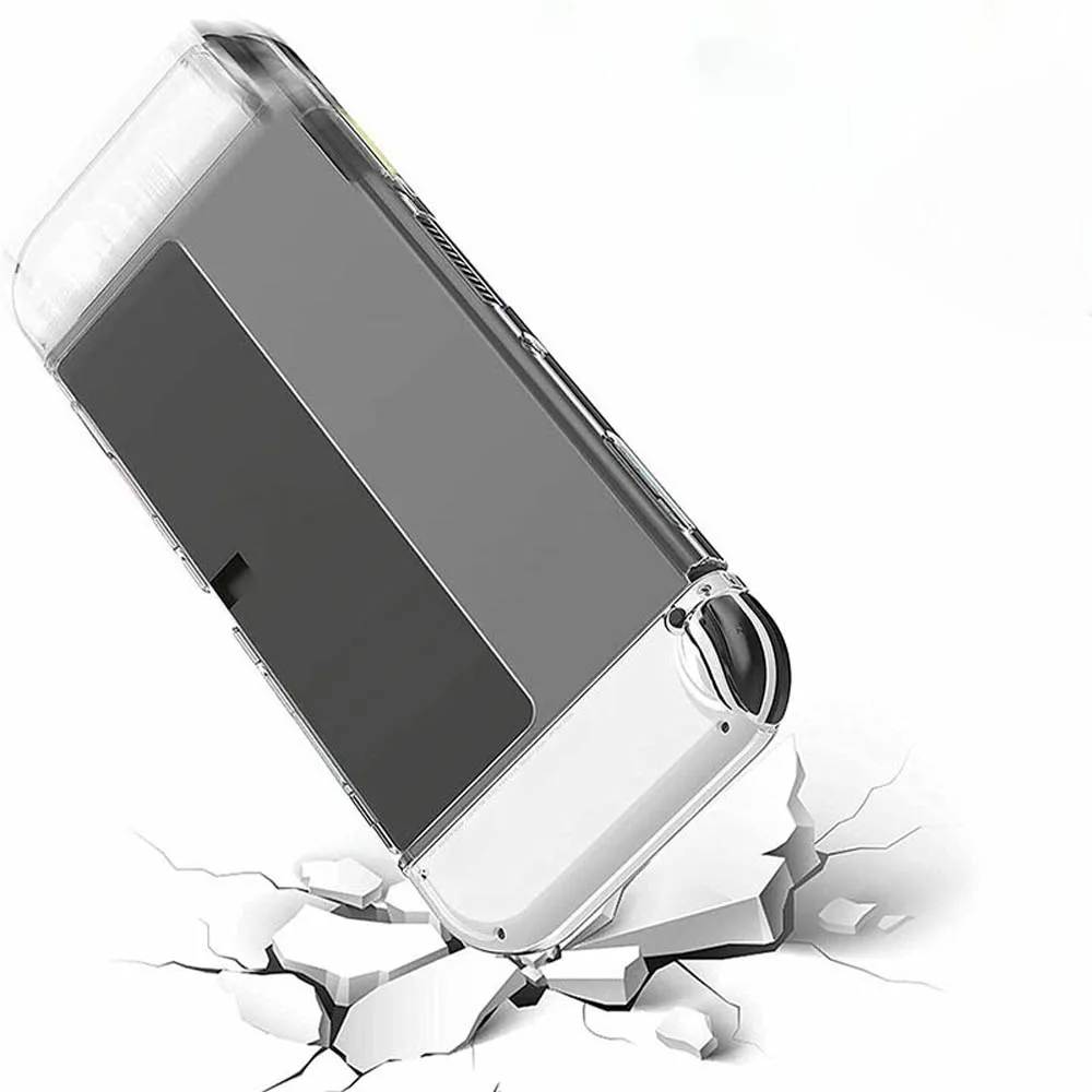 스위치 OLED 게임 콘솔 프로텍터 PC 투명 안티 데미지 방진 도킹 가능 보호 케이스, 액세서리