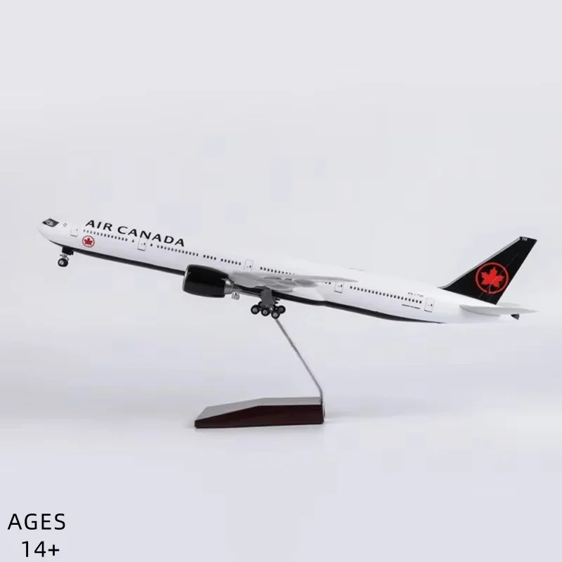 

1:157 Scale 47cm Aircraft B777 Canada Air Airlines Model With Light and Wheel Diecast Resin Airplane Collection Display Gifts