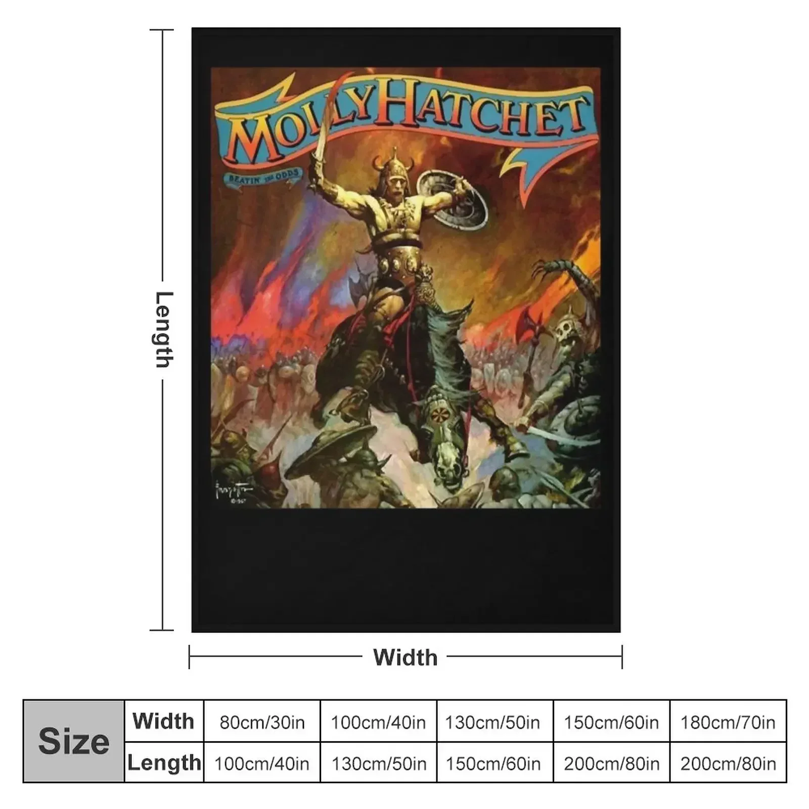 Molly Hatchet Throw Blanket Nap Baby valentine gift ideas bed plaid Travel Stuffeds Blankets