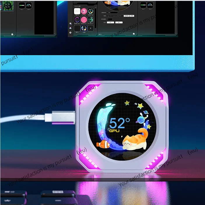 

Table, atmosphere screen, chassis, secondary screen USB computer DIY secondary screen, custom secondary screen, water cooling