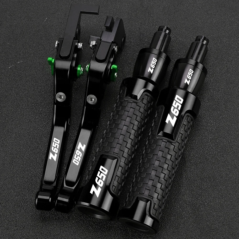 

For KAWASAKI Z650 Z 650 2016 2017 2018 2019 2020 Motorcycle Accessories Adjustable Brake Clutch Levers Handlebar Hand Grips Ends