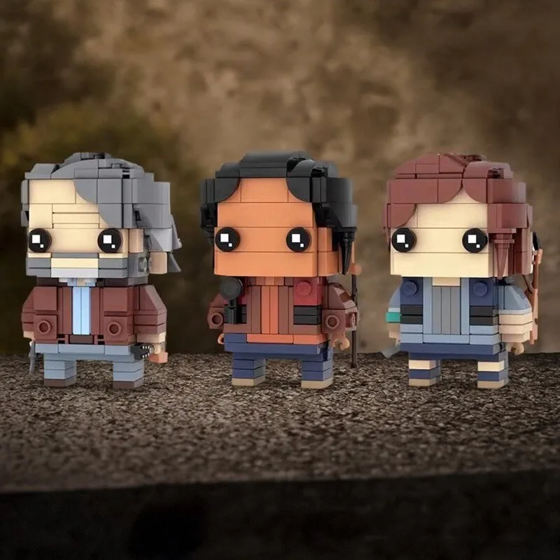 

Серия фильмов, строительные блоки, сборная игрушка для мальчика The Last of We 2, игровой персонаж, Джоэл Элли Дина, модель Brickheadz, детский подарок на день рождения